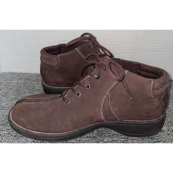White Mountain Ankle Boots Womens 7M Brown Leather Lace-Up Comfort Booties‎ Lisa - Picture 8 of 14